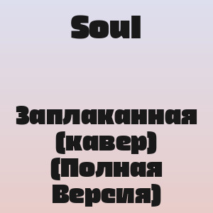 Soul - Заплаканная (кавер) (Полная Версия)