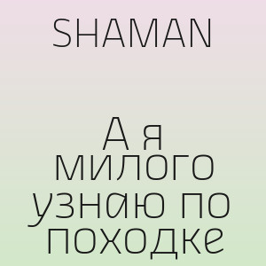 SHAMAN - А я милого узнаю по походке
