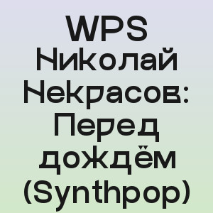 WPS - Николай Некрасов: Перед дождём (Synthpop)