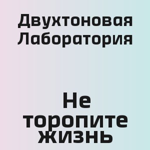 Двухтоновая Лаборатория - Не торопите жизнь