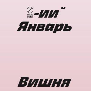 3-ий Январь - Вишня