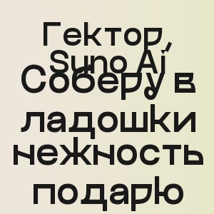 Гектор, Suno Ai - Соберу в ладошки нежность подарю