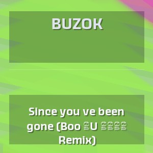 BUZOK - Since you ve been gone (Boo 4U 2026 Remix)